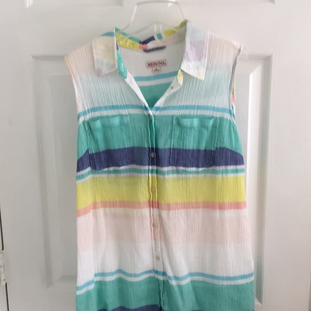 3 for $15 sale! Multi striped summer top